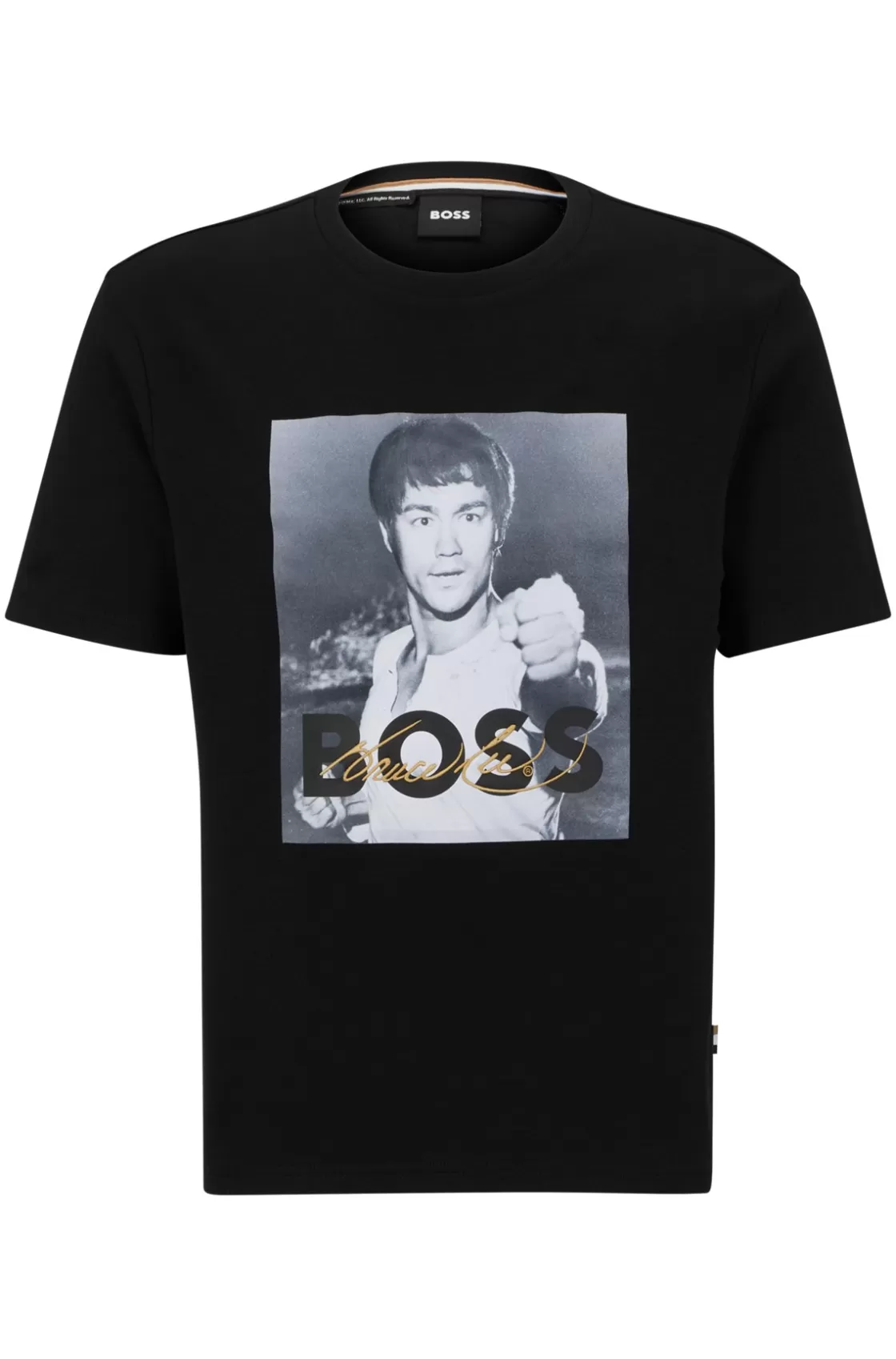 HUGO BOSS BOSS X Bruce Lee Gender-neutral T-shirt With Photo Artwork Black New