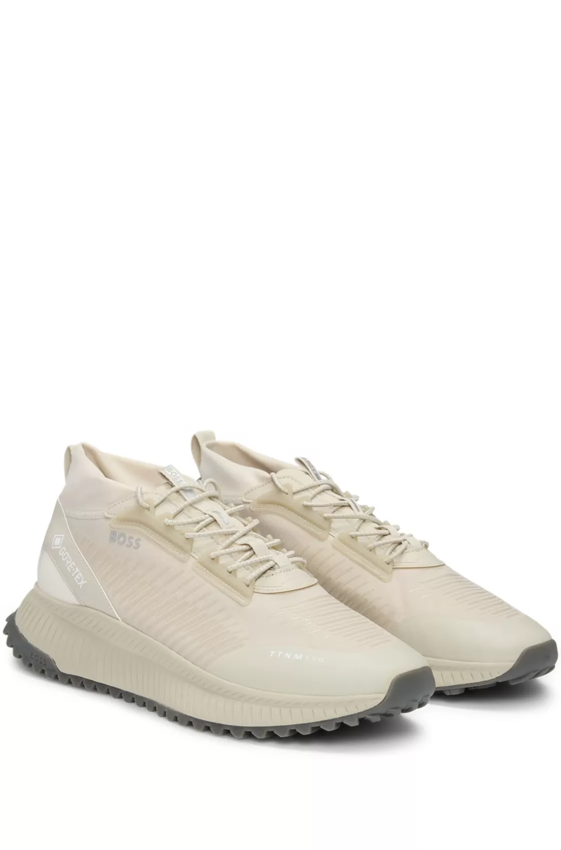HUGO BOSS BOSS X GORE-TEX® TTNM EVO Trainers With Waterproof Finish Light Beige Clearance