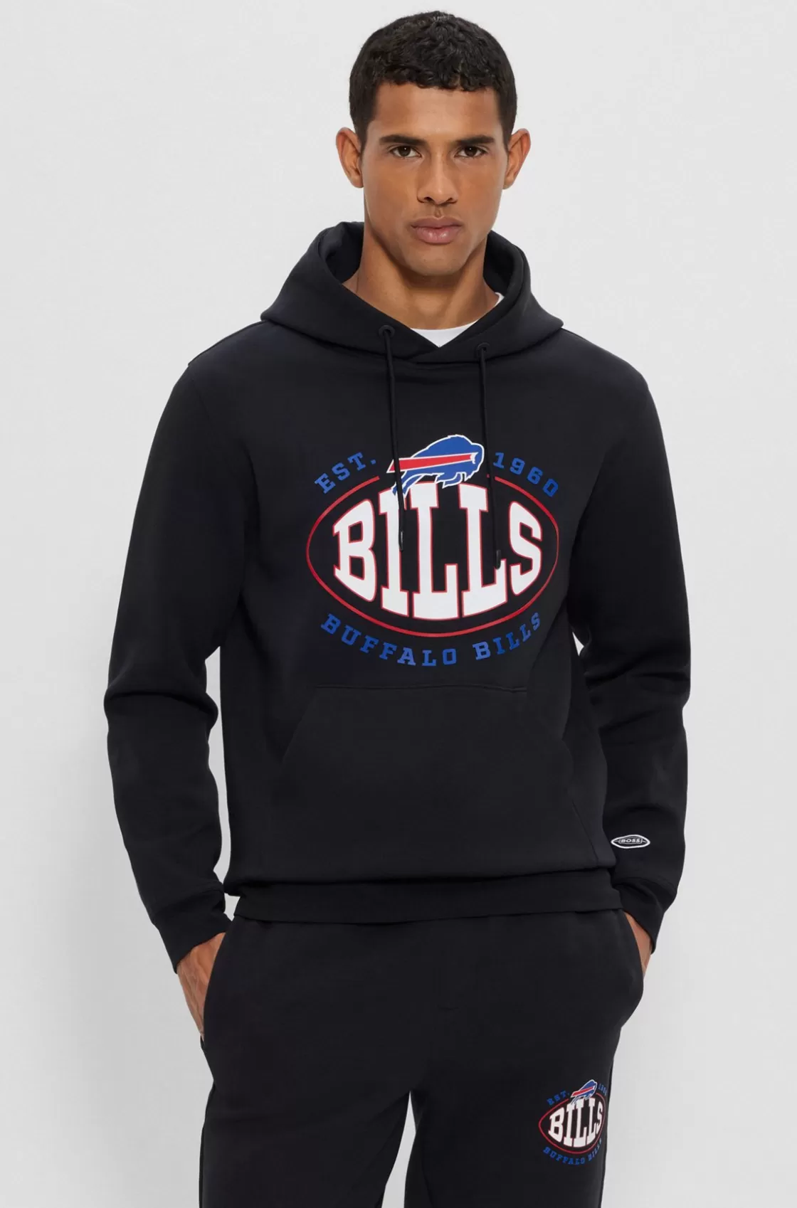 HUGO BOSS BOSS X NFL Cotton-blend Hoodie With Collaborative Branding Bills Online