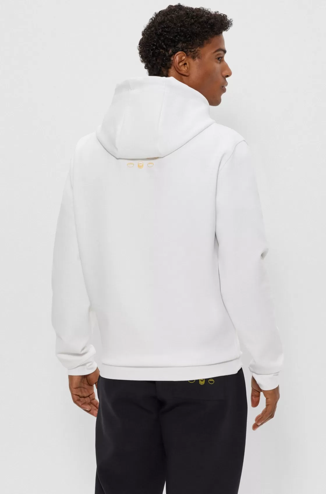 HUGO BOSS BOSS X NFL Cotton-blend Hoodie With Collaborative Branding Steelers Best