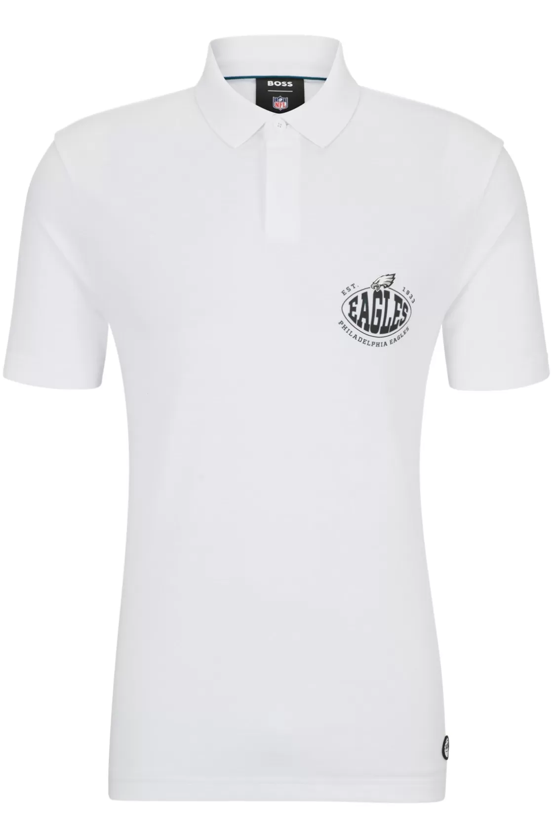 HUGO BOSS BOSS X NFL Cotton-piqué Polo Shirt With Collaborative Branding Eagles Outlet