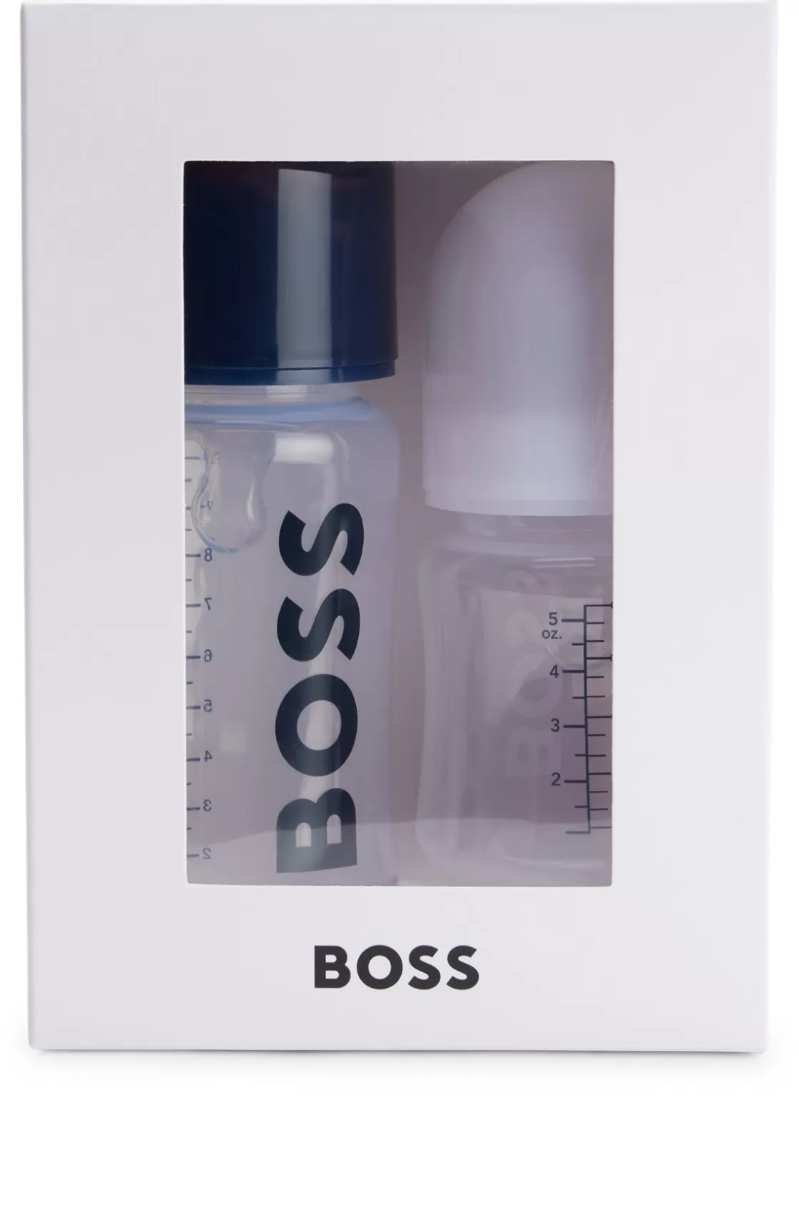 HUGO BOSS Gift-boxed Set Of Two BPA-free Baby Bottles Dark Blue Clearance