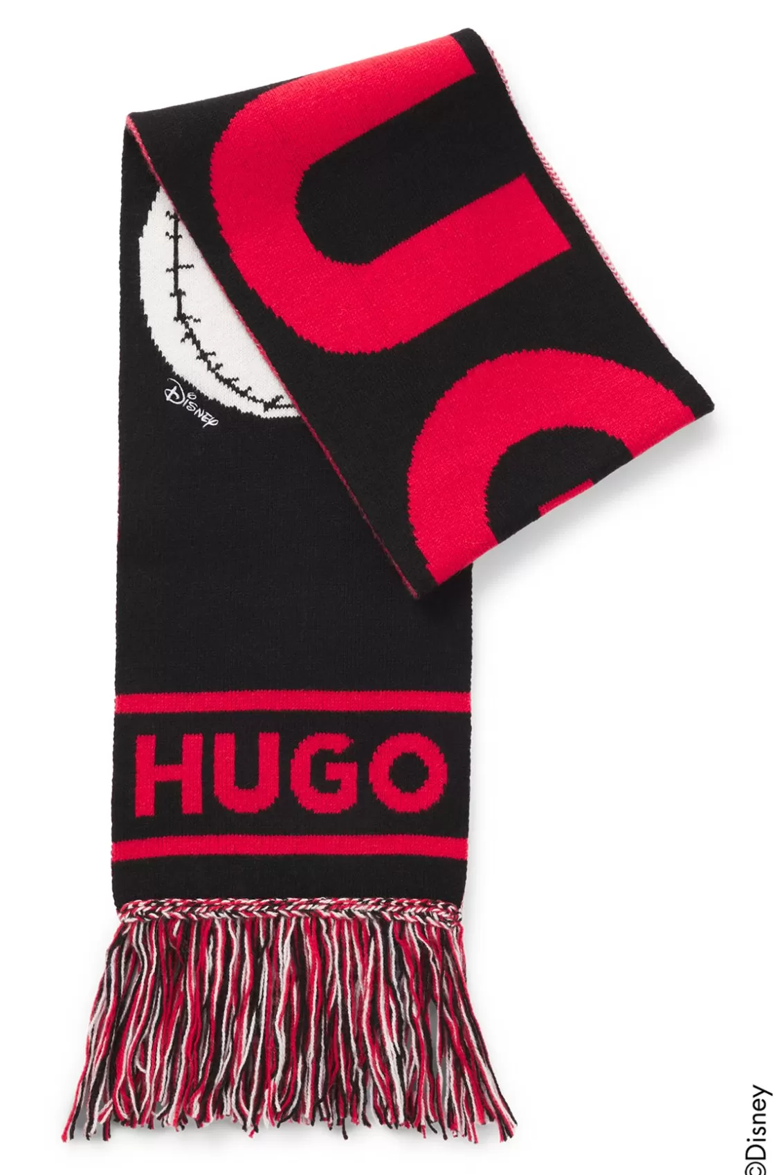 HUGO BOSS HUGO X Disney's The Nightmare Before Christmas Logo Scarf Black Discount