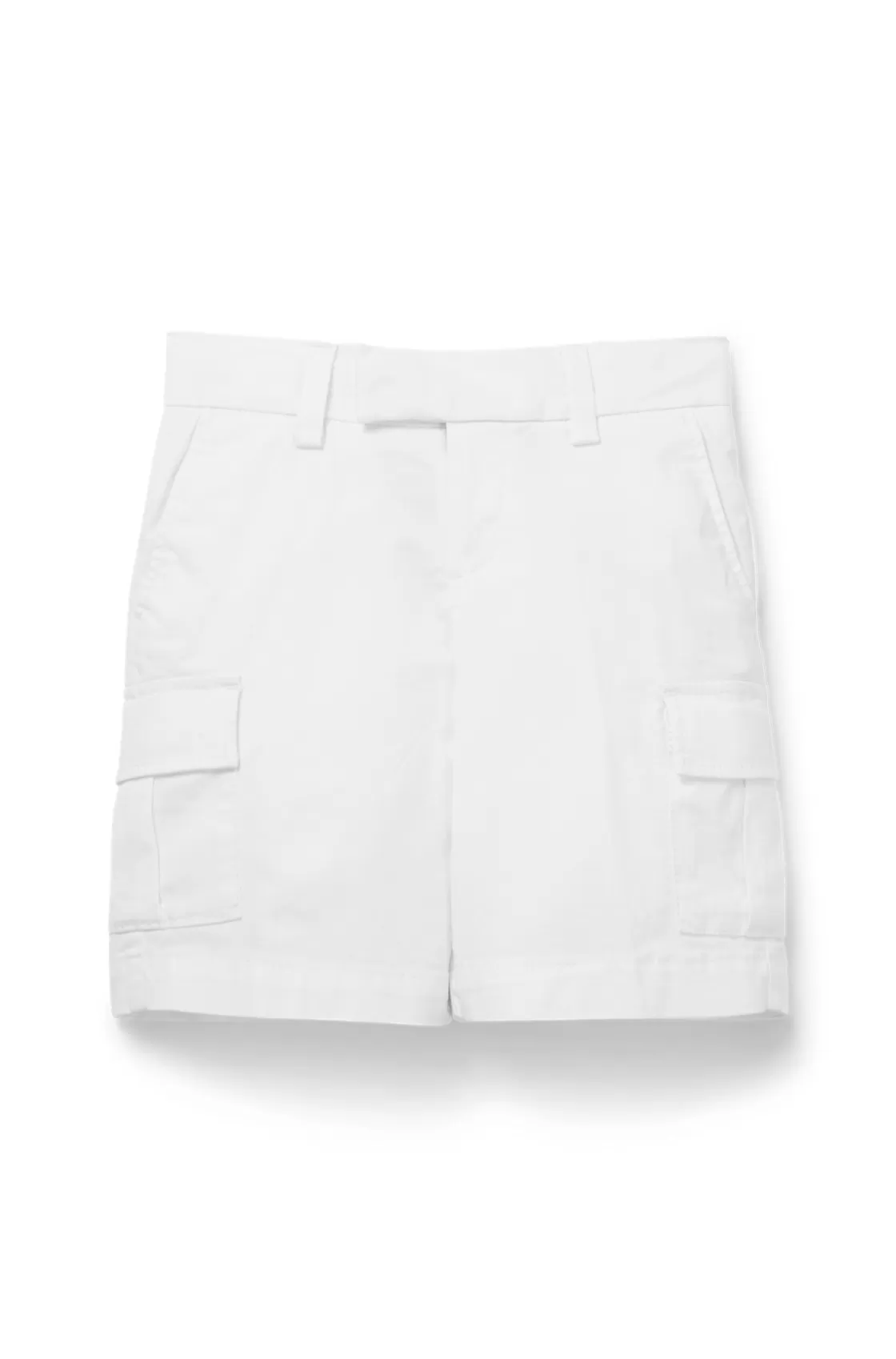 HUGO BOSS Kids' Shorts In Cotton Twill With Cargo Pockets White Cheap