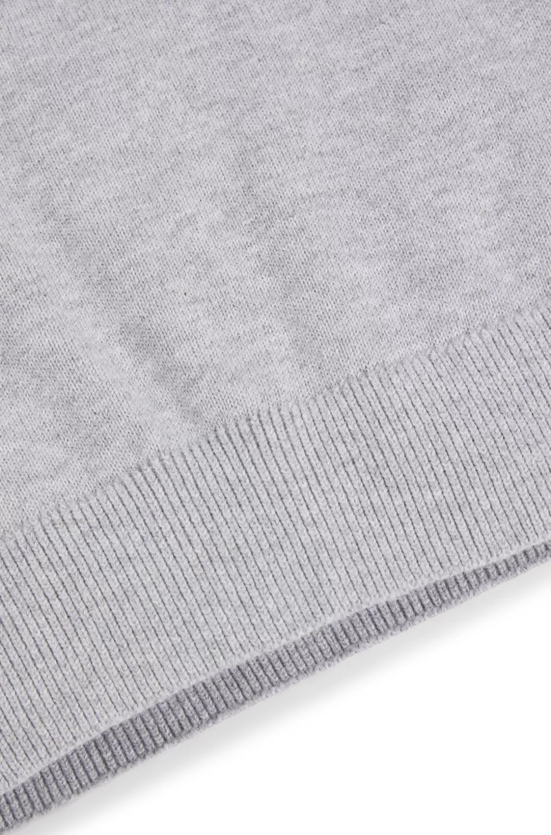 HUGO BOSS Kids' Sweater In Cotton With New-season Logo Light Grey Best Sale