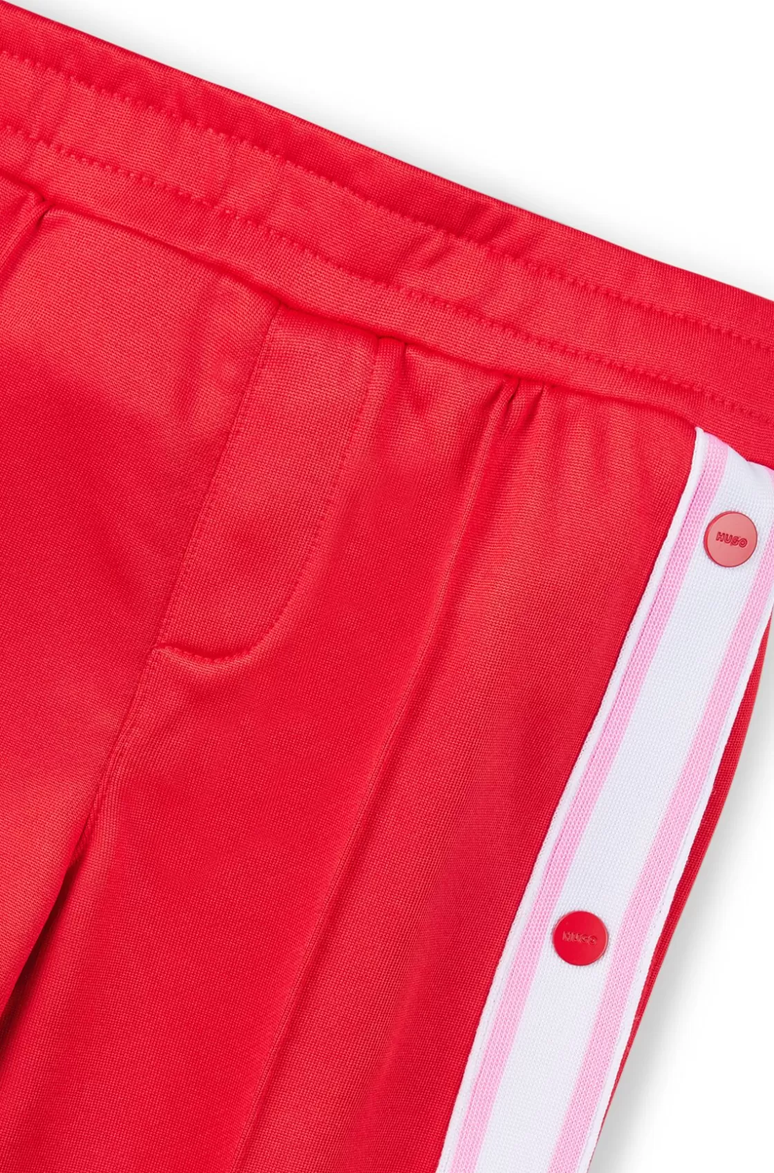 HUGO BOSS Kids' Tracksuit Bottoms With Press-stud Side Seams Red Fashion
