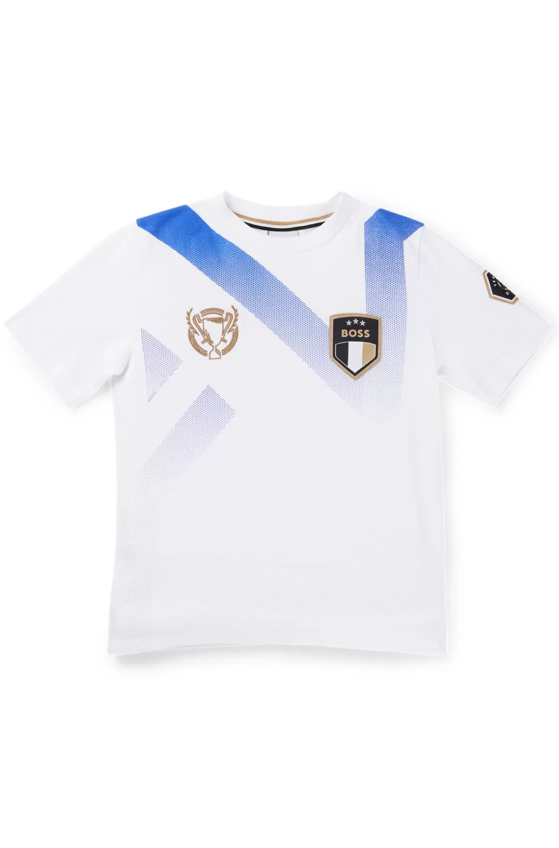 HUGO BOSS Kids' T-shirt With Degradé Artwork And Logo Details White Store