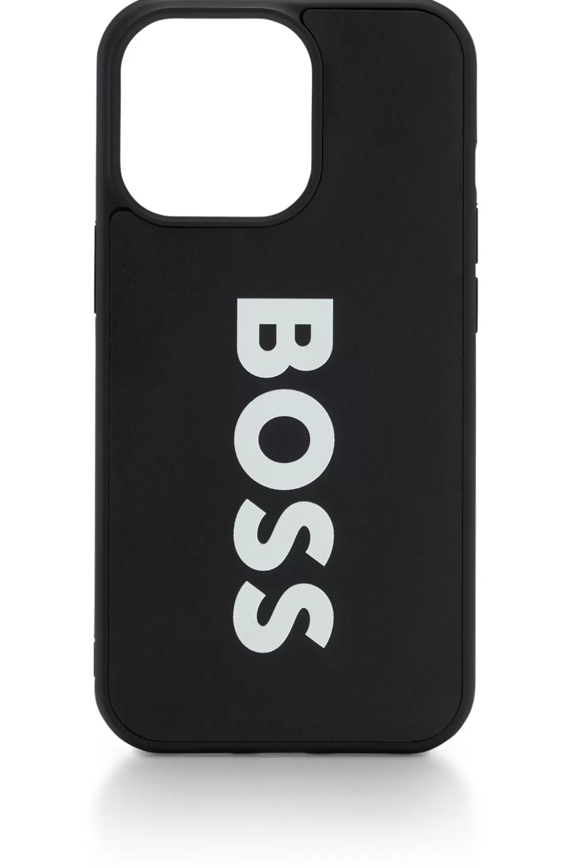 HUGO BOSS Leather-covered IPhone 13 Pro Case With Contrast Logo Black Best Sale