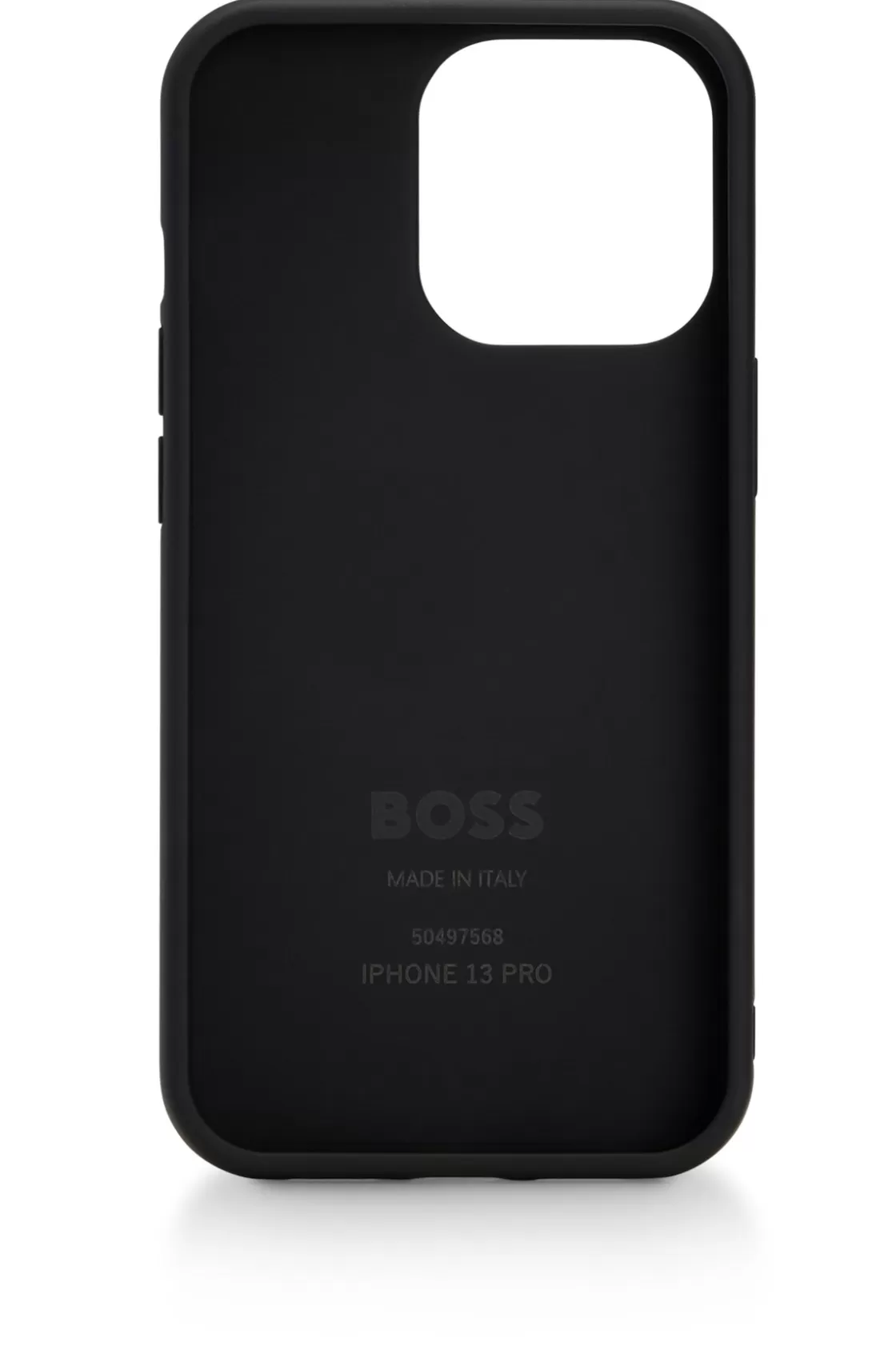 HUGO BOSS Leather-covered IPhone 13 Pro Case With Signature-stripe Logo Patterned Cheap