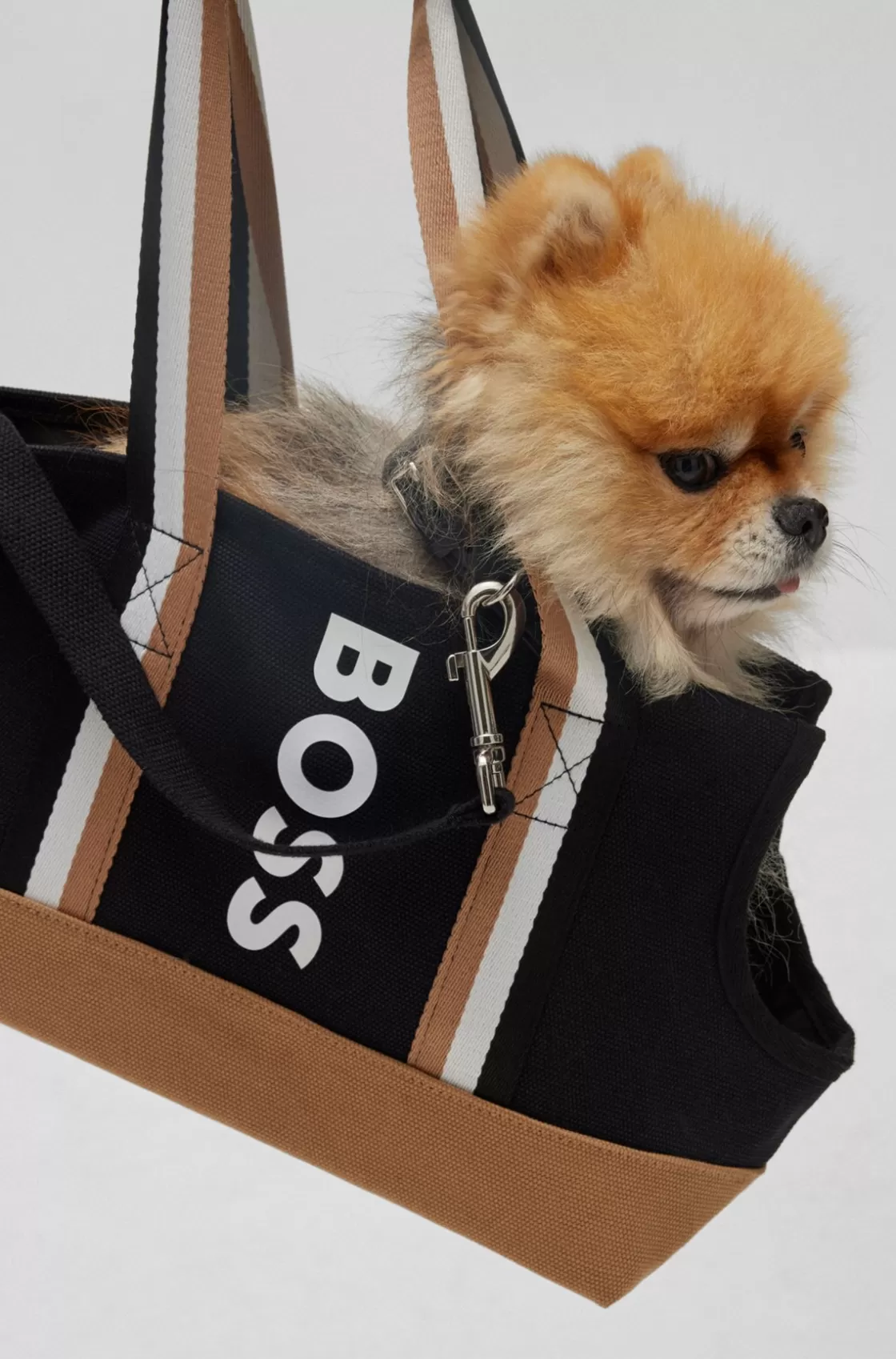 HUGO BOSS Logo Cotton-canvas Tote Bag For Dogs Black Shop