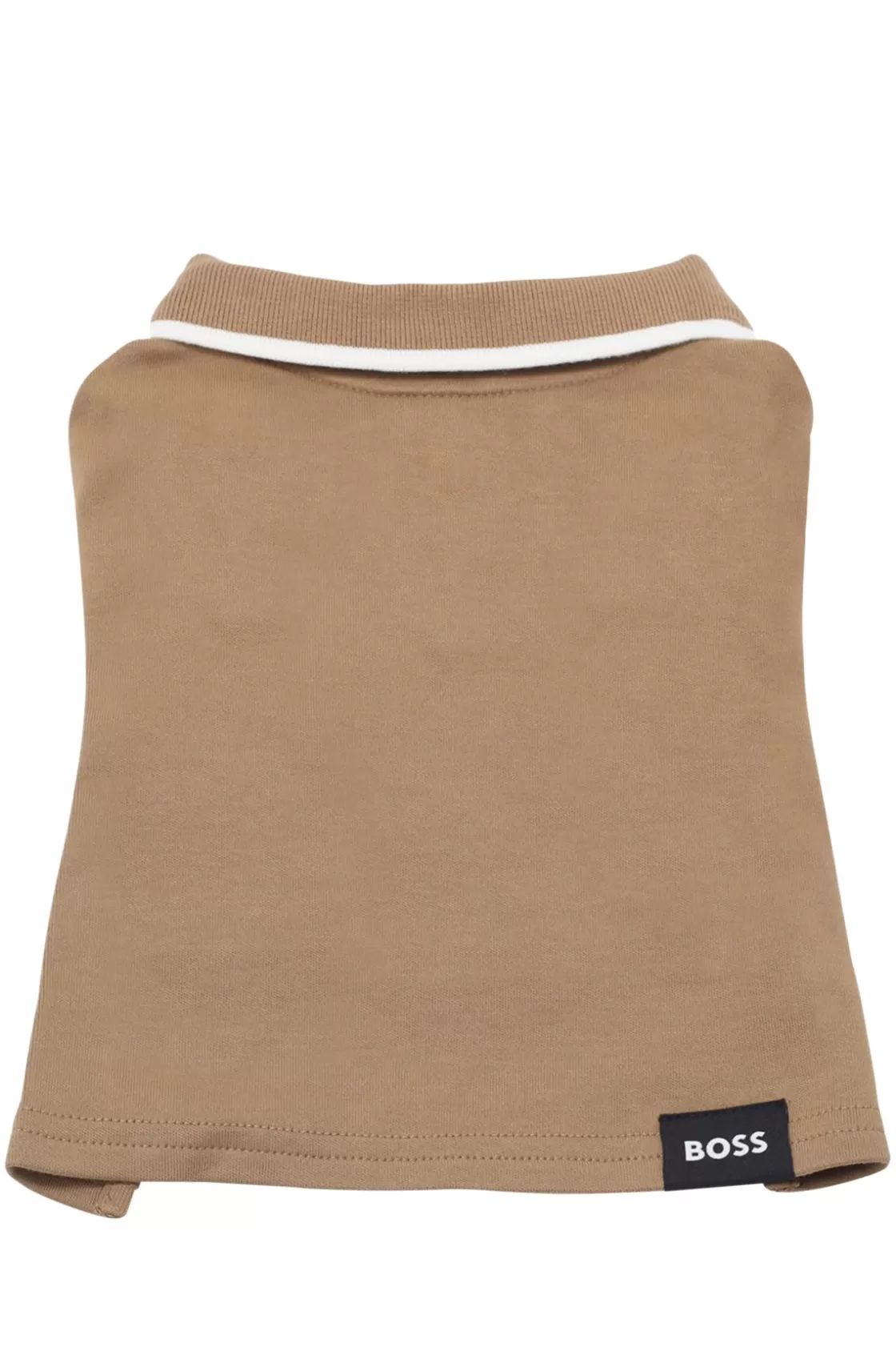 HUGO BOSS Logo-detail Dog Polo Shirt With Contrast Tipping Beige Best Sale