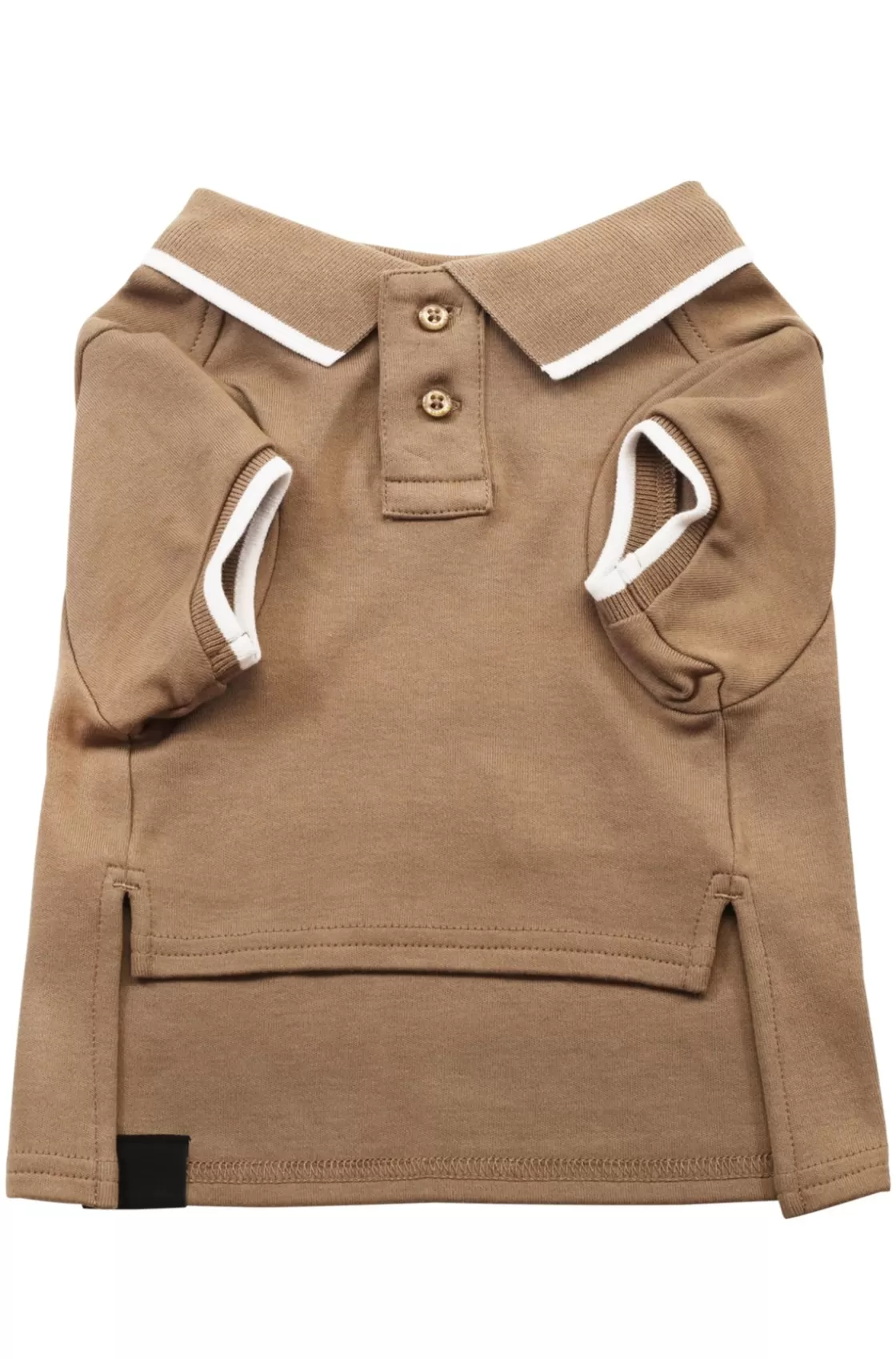 HUGO BOSS Logo-detail Dog Polo Shirt With Contrast Tipping Beige Best Sale