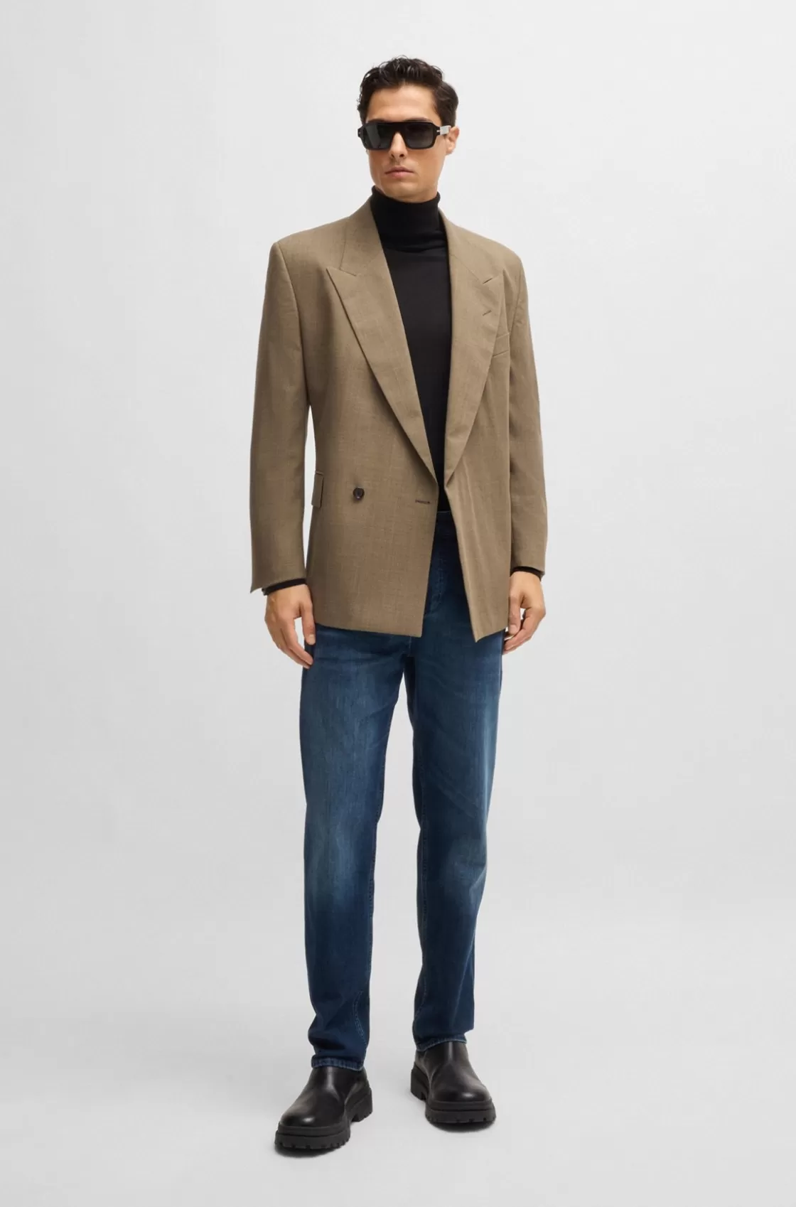 HUGO BOSS Maine Regular-fit Jeans In Stretch Denim Blue Outlet