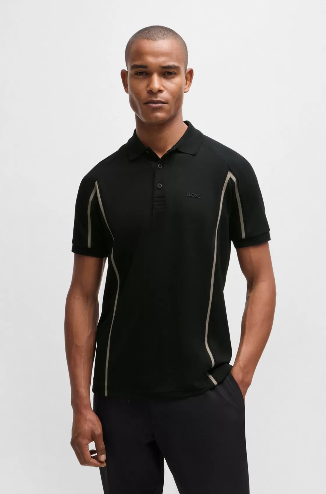 HUGO BOSS Polo Shirt With Logo Detail Black Best Sale