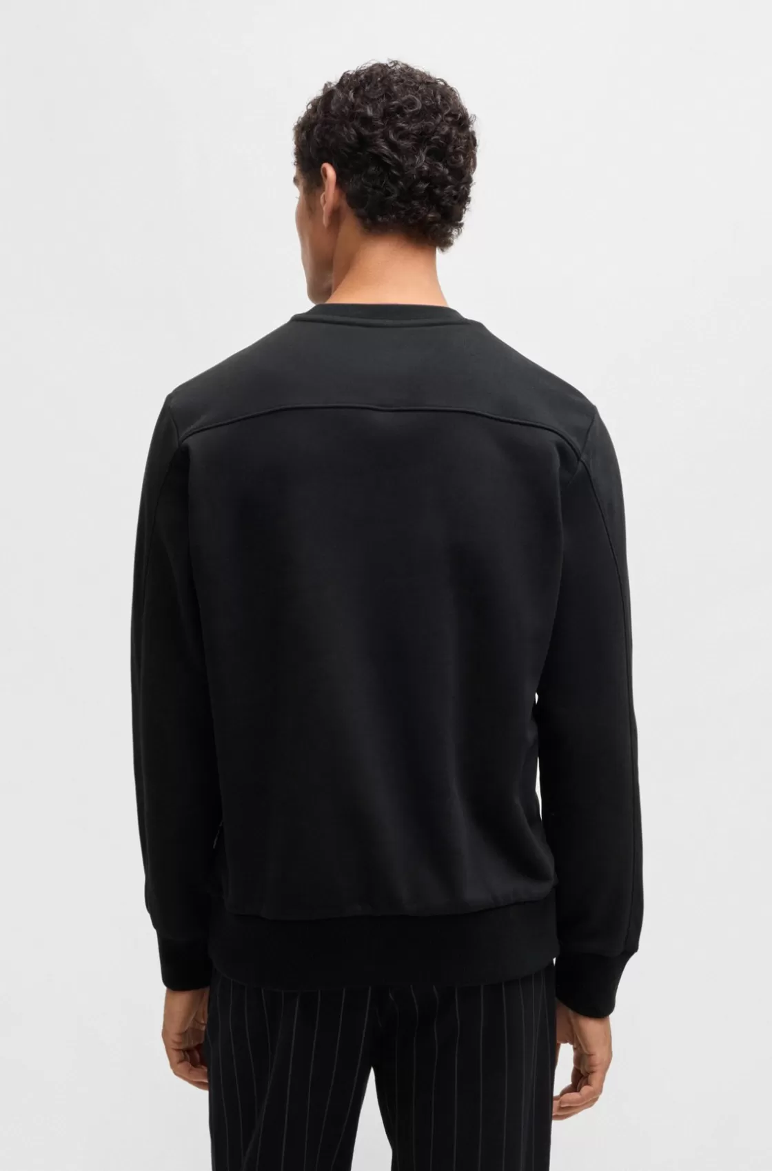 HUGO BOSS Porsche X BOSS Sweatshirt With Special Branding Black Flash Sale