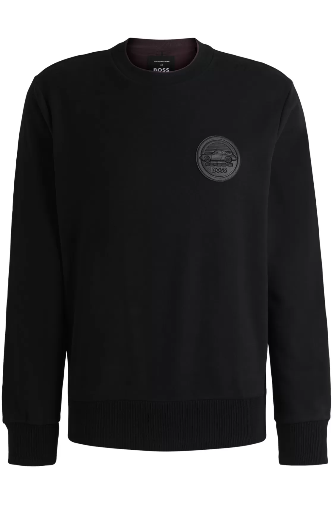 HUGO BOSS Porsche X BOSS Sweatshirt With Special Branding Black Flash Sale