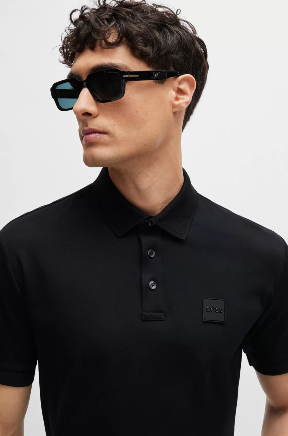HUGO BOSS Regular-fit Polo Shirt Black Outlet