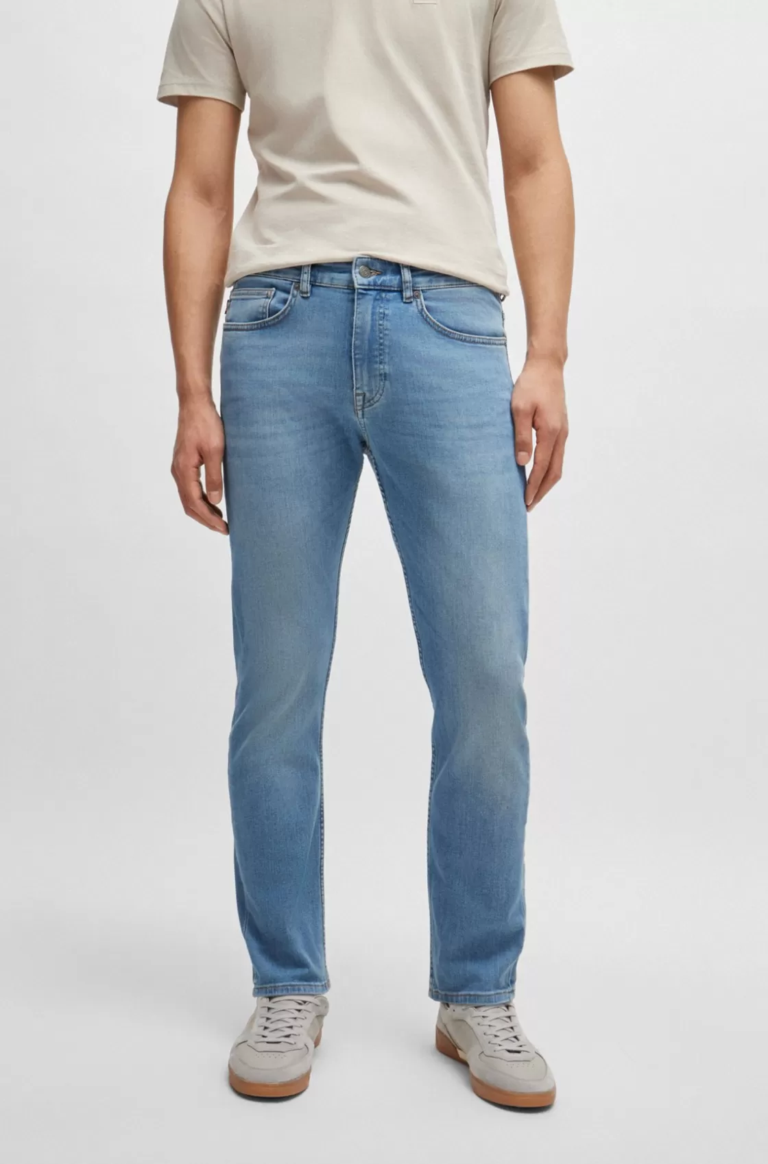 HUGO BOSS Slim-fit Jeans In Super-stretch Denim Blue Clearance