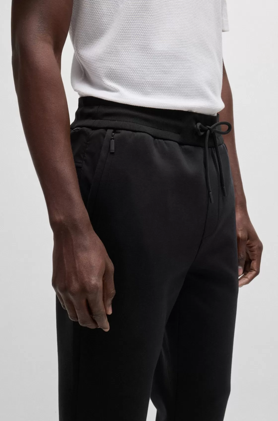 HUGO BOSS Tracksuit Bottoms With Contrast Insert Black Sale