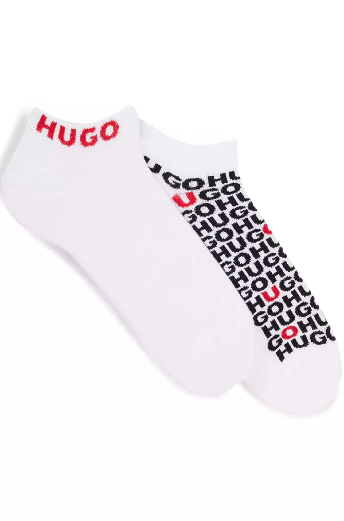 HUGO BOSS Two-pack Of Ankle Socks With Logos White Store