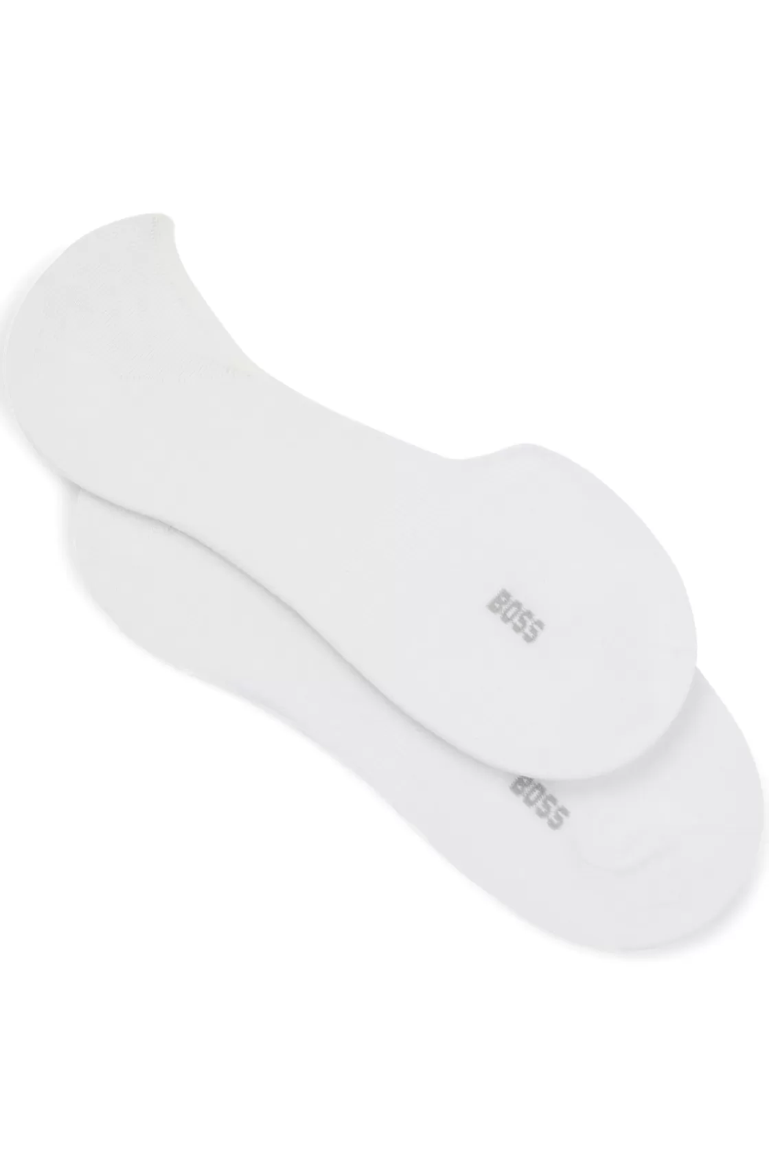 HUGO BOSS Two-pack Of Invisible Socks In A Cotton Blend White Online